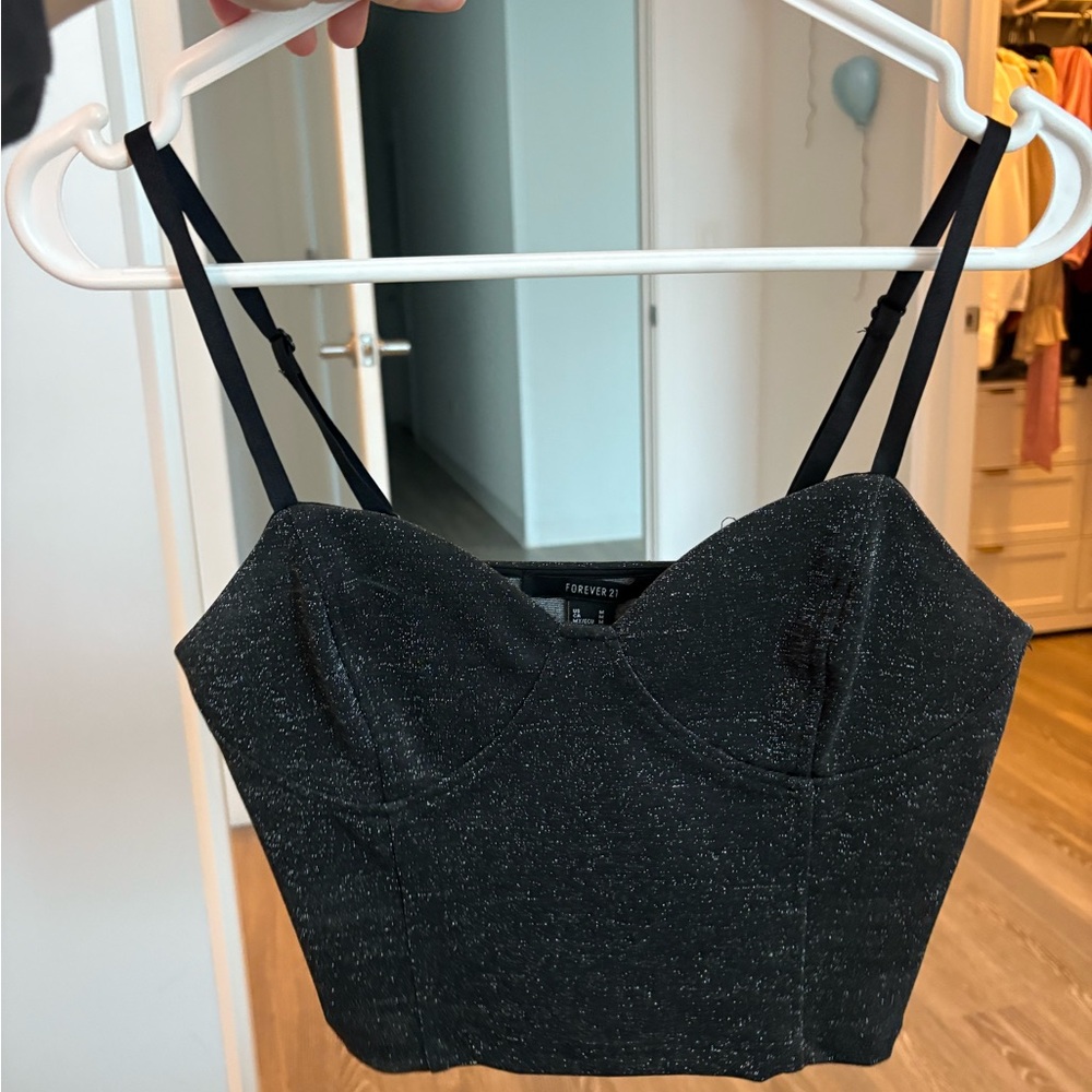 Forever 21 Black Sparkle Camisole